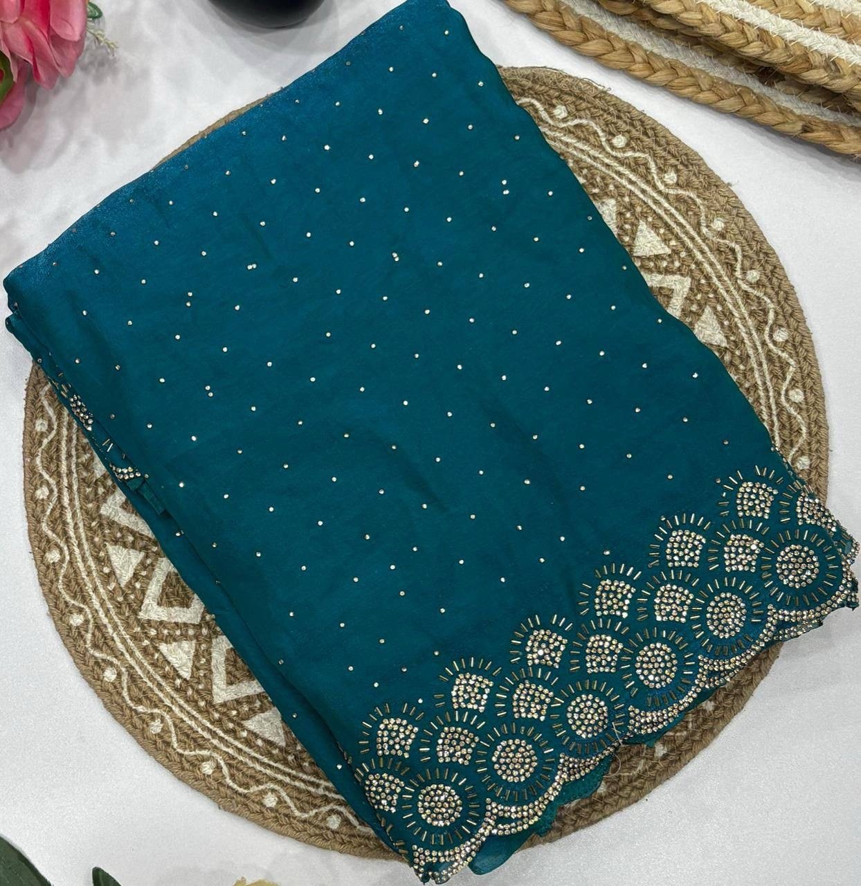 Jarkhan work space silk sarees - Image 14