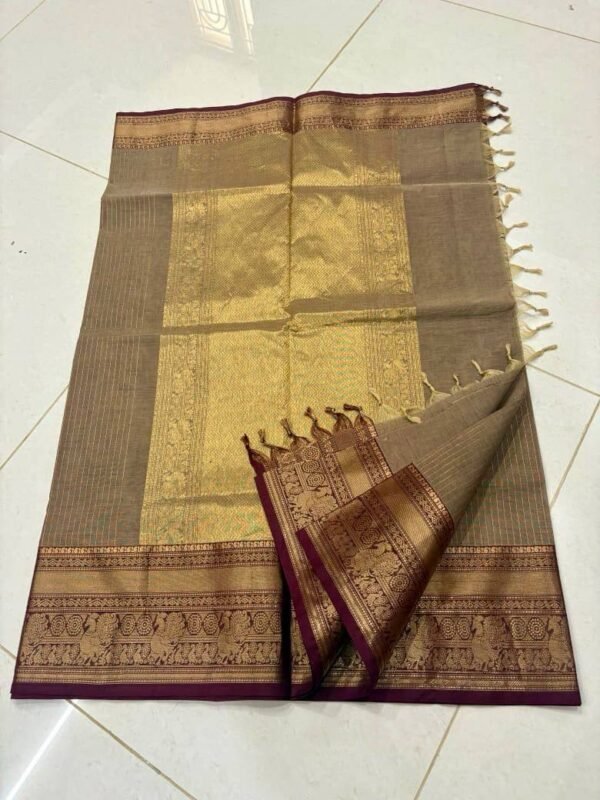 Kanchi Cotton Vaira Oosi Saree - Image 4
