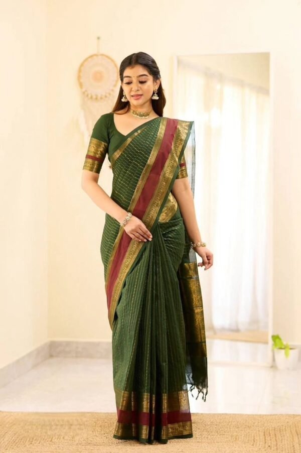 Kanchi Cotton Vaira Oosi Saree