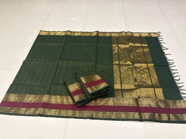 Kanchi Cotton Vaira Oosi Saree - Image 5
