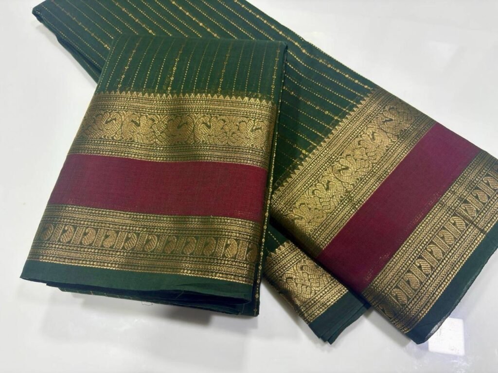 Kanchi Cotton Vaira Oosi Saree
