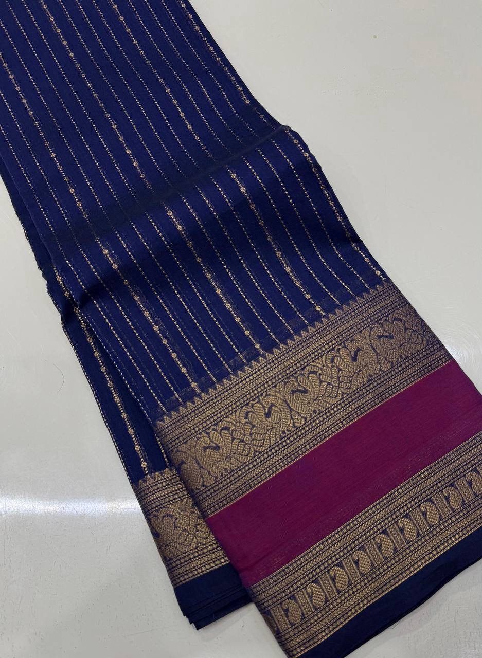 Kanchi Cotton Vaira Oosi Saree - Image 11