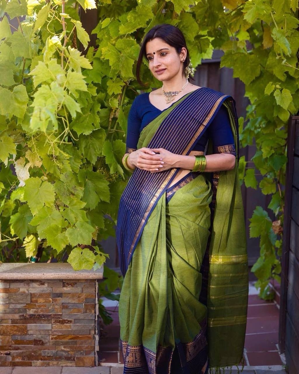 Kanchi cotton saree - Image 1