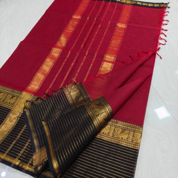 Kanchi cotton saree - Image 3