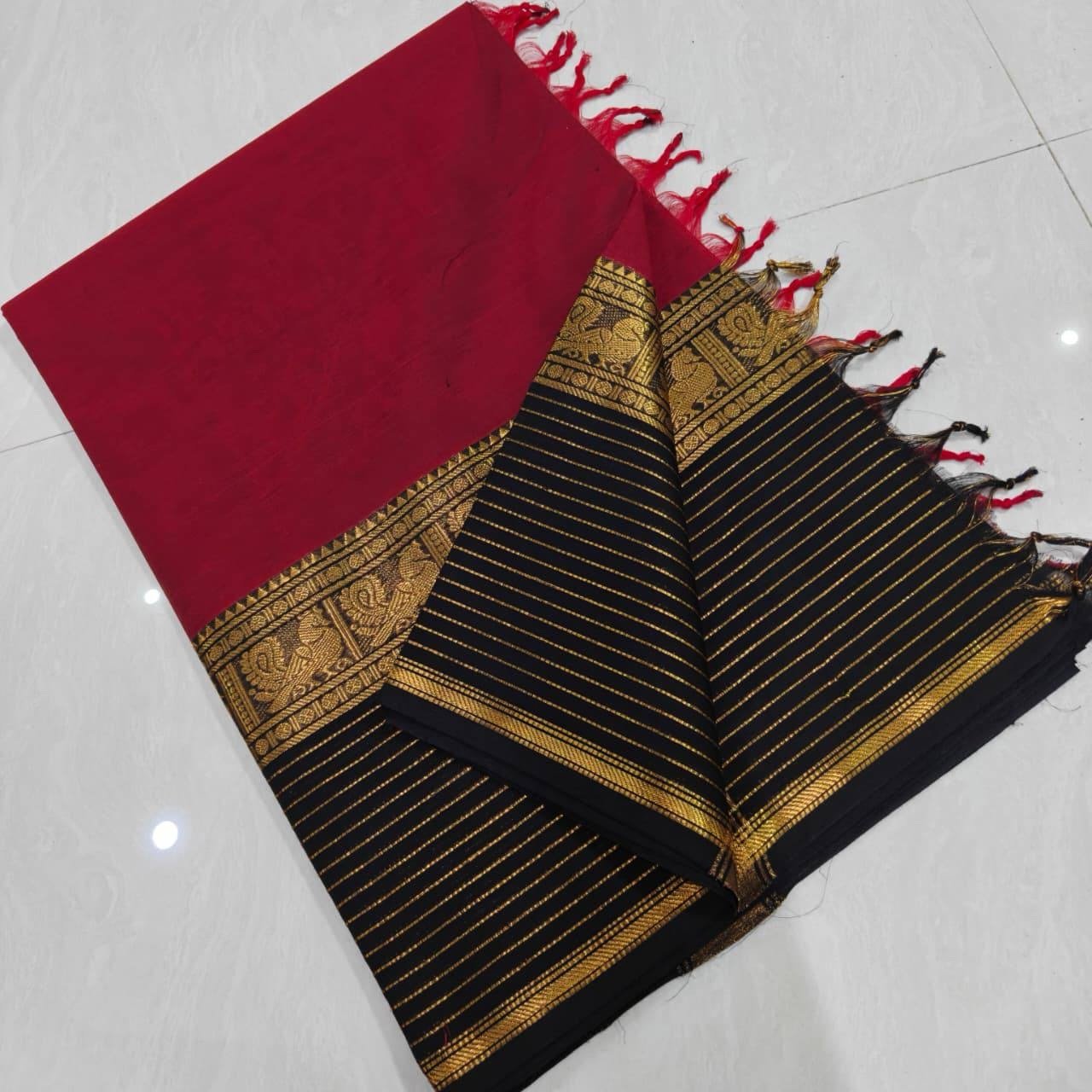 Kanchi cotton saree - Image 7