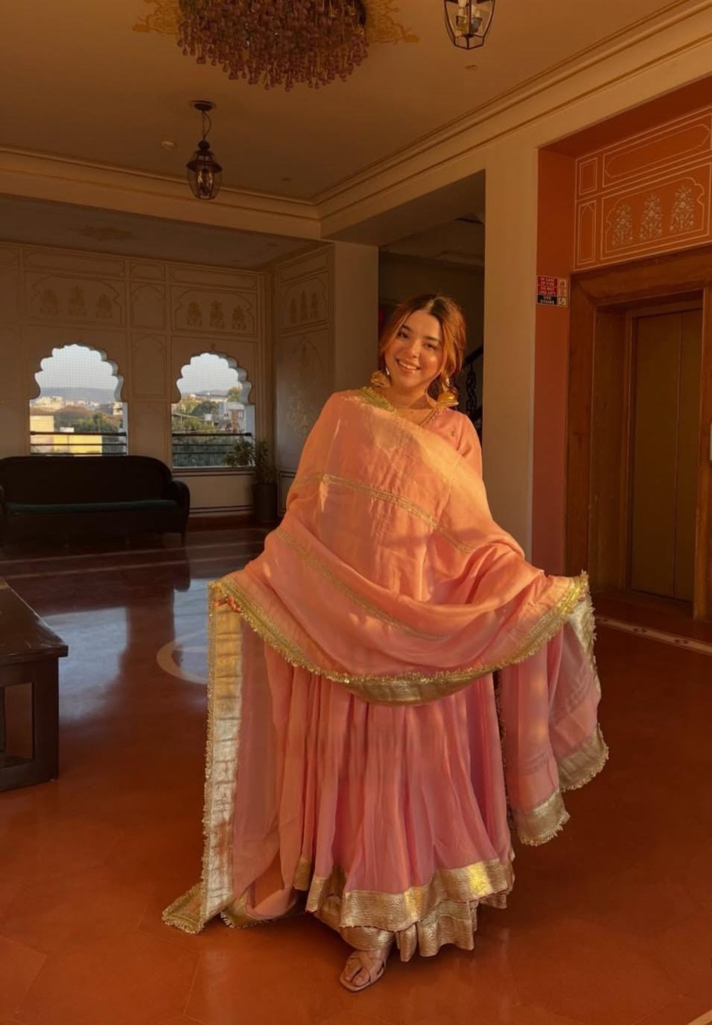 Designer flaired Kurta set - Image 1