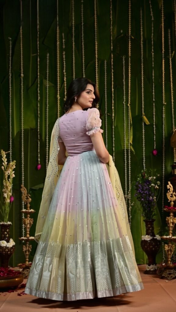 Organza Pattu Gown