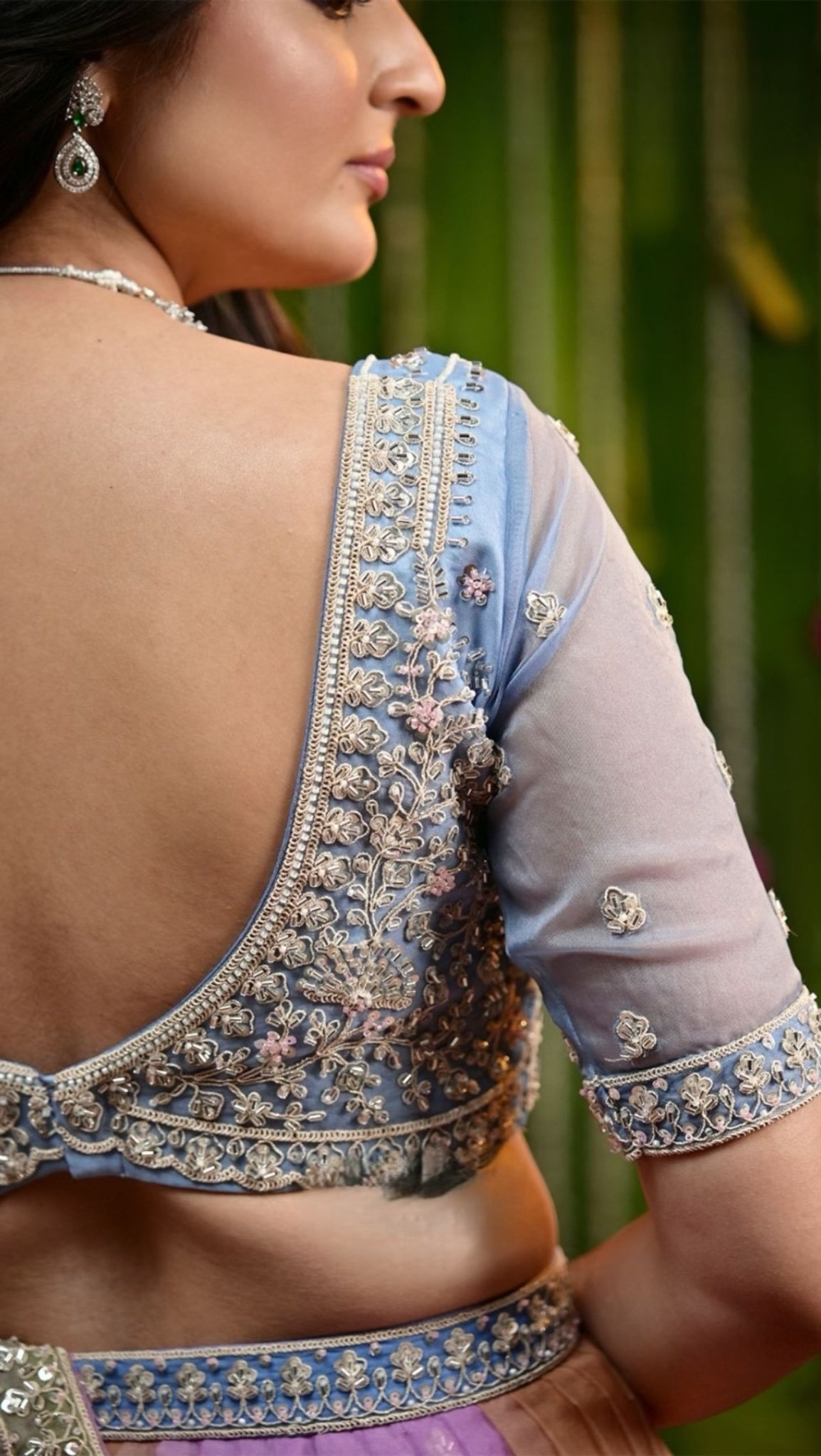 Sona Rainbow Organza Lehenga Set - Image 5