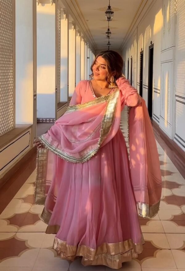 Designer flaired Kurta set - Image 3