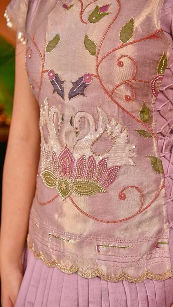 Kamini Pethani Cotton Silk Jacket Indo western - Image 5