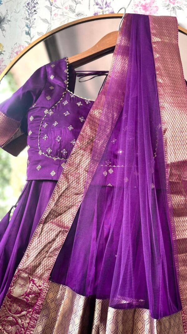 Maggam Pattu Lehenga – Limited Edition ✨ - Image 5