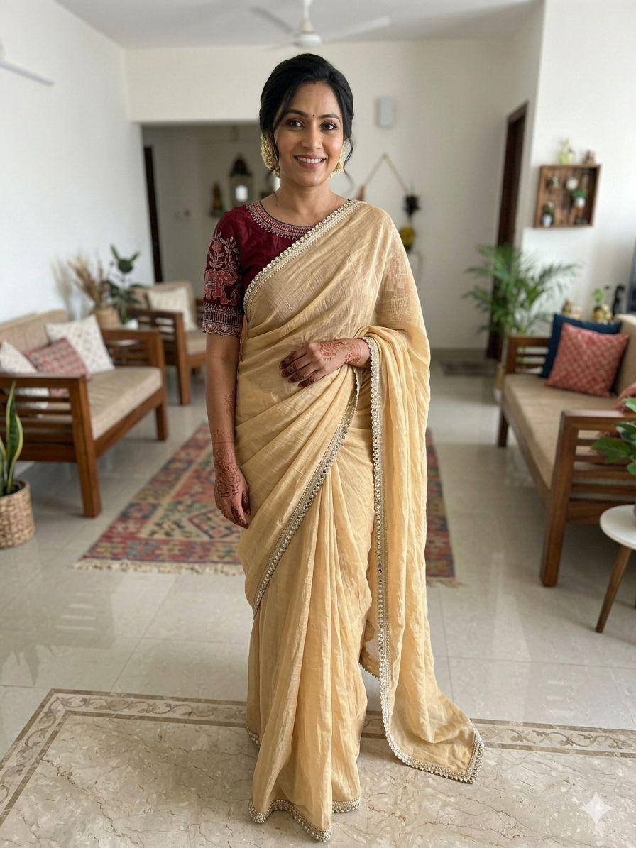 Rangoli crush saree - Image 1