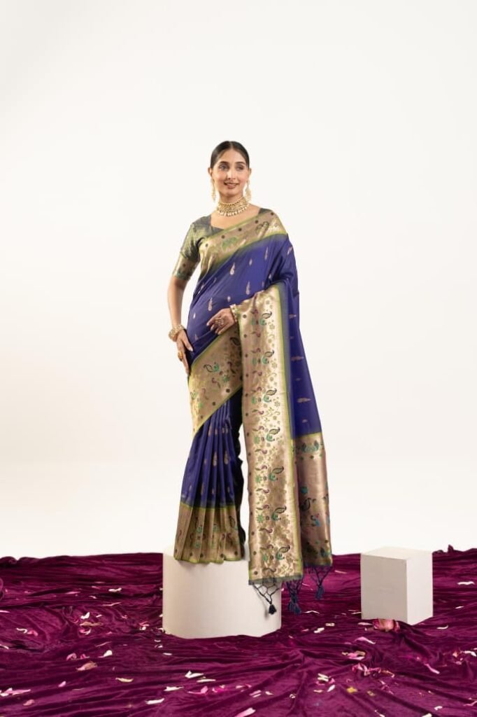 VAISHU - Banarasi Paithani Silk Saree