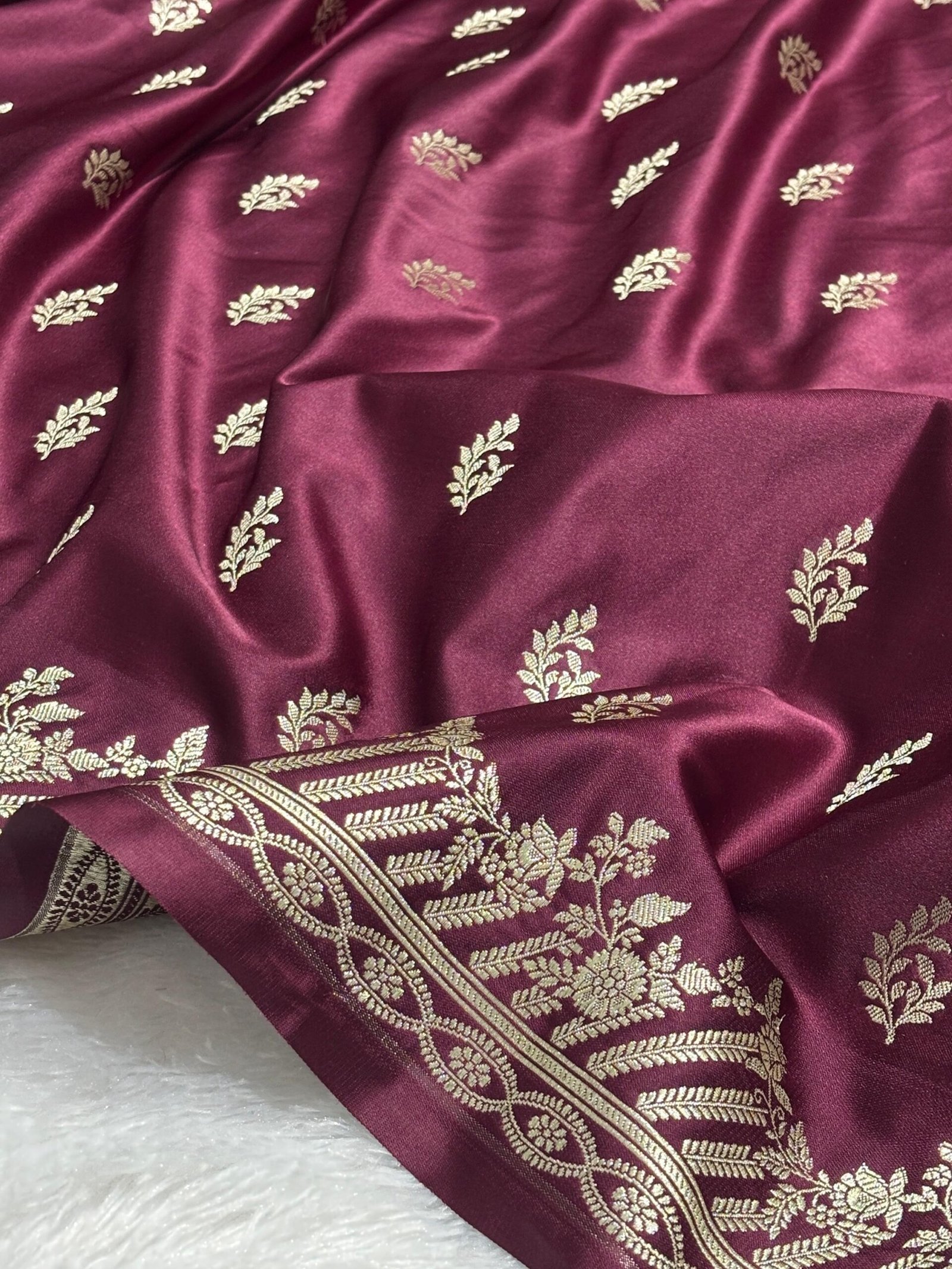 ZARVYA - Banarasi Mashru Katan Silk - Image 1