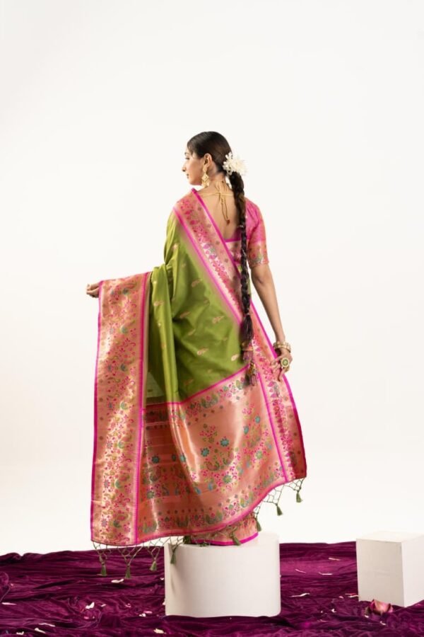VAISHU - Banarasi Paithani Silk Saree - Image 10