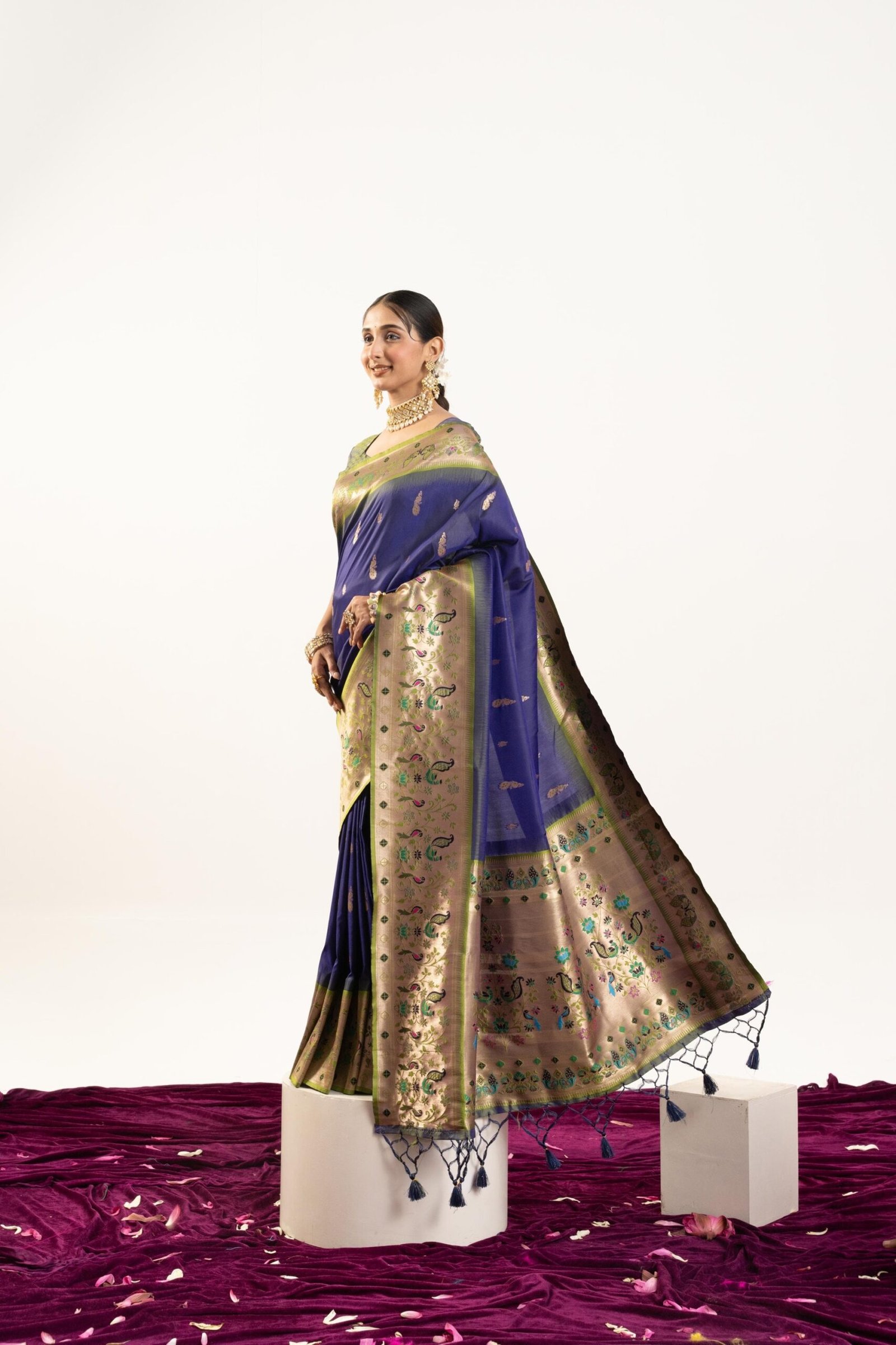 VAISHU - Banarasi Paithani Silk Saree - Image 26