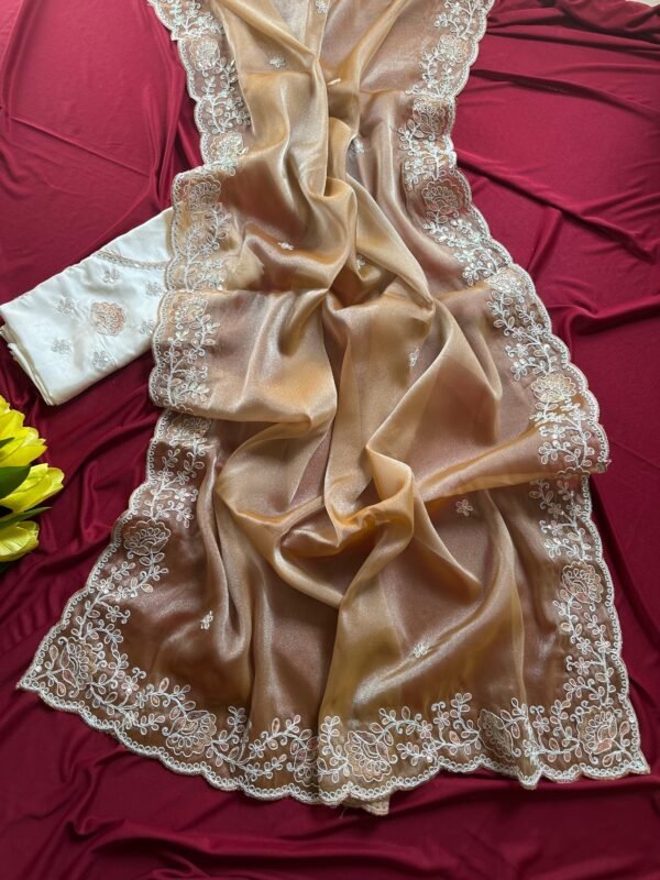 SHARJEENA - Shimmer tissue silk