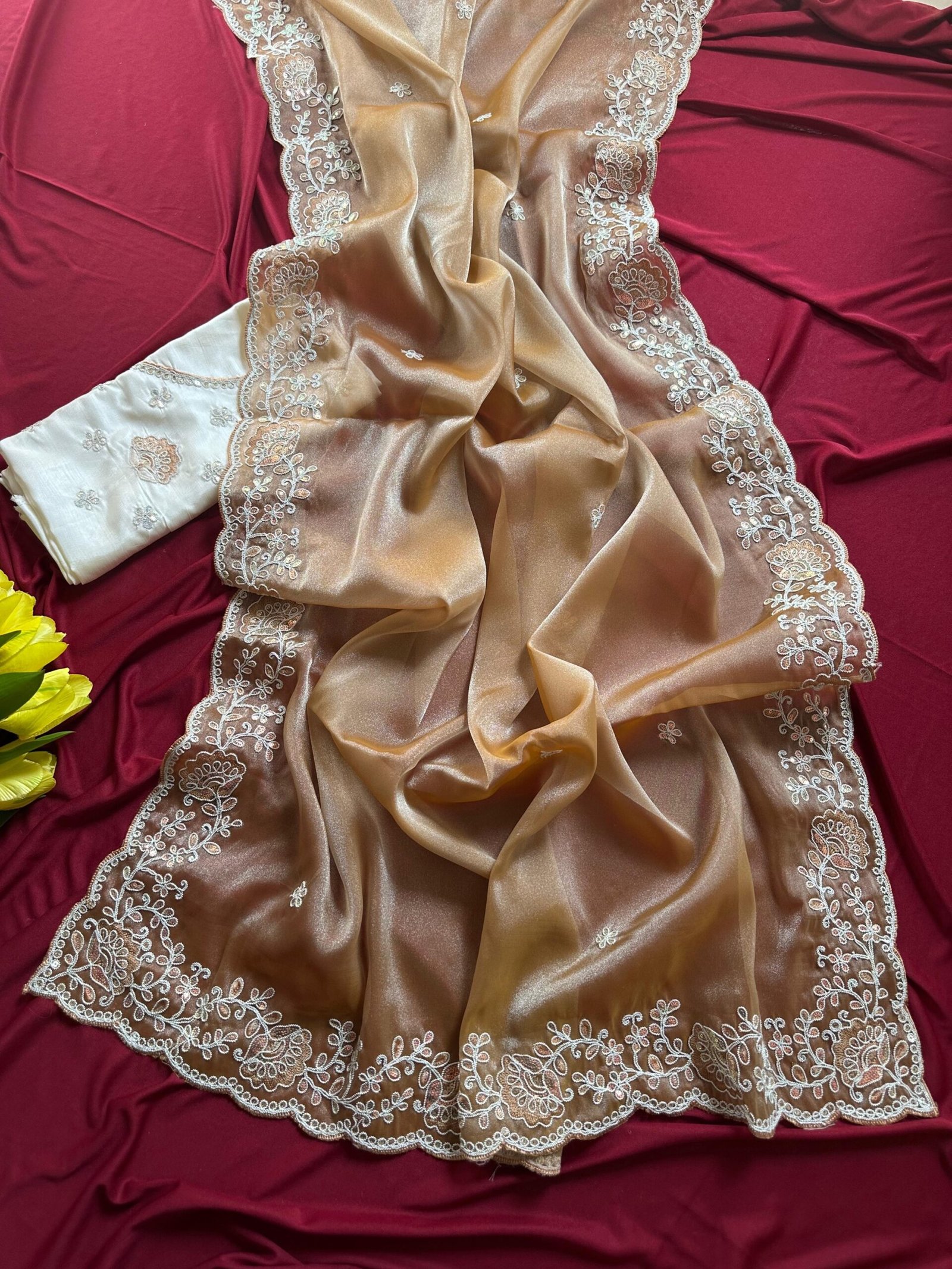 SHARJEENA - Shimmer tissue silk - Image 1
