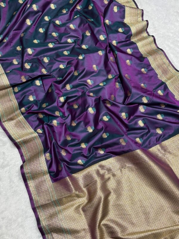 ZAARA - Banarasi Mashru Katan Silk - Image 4