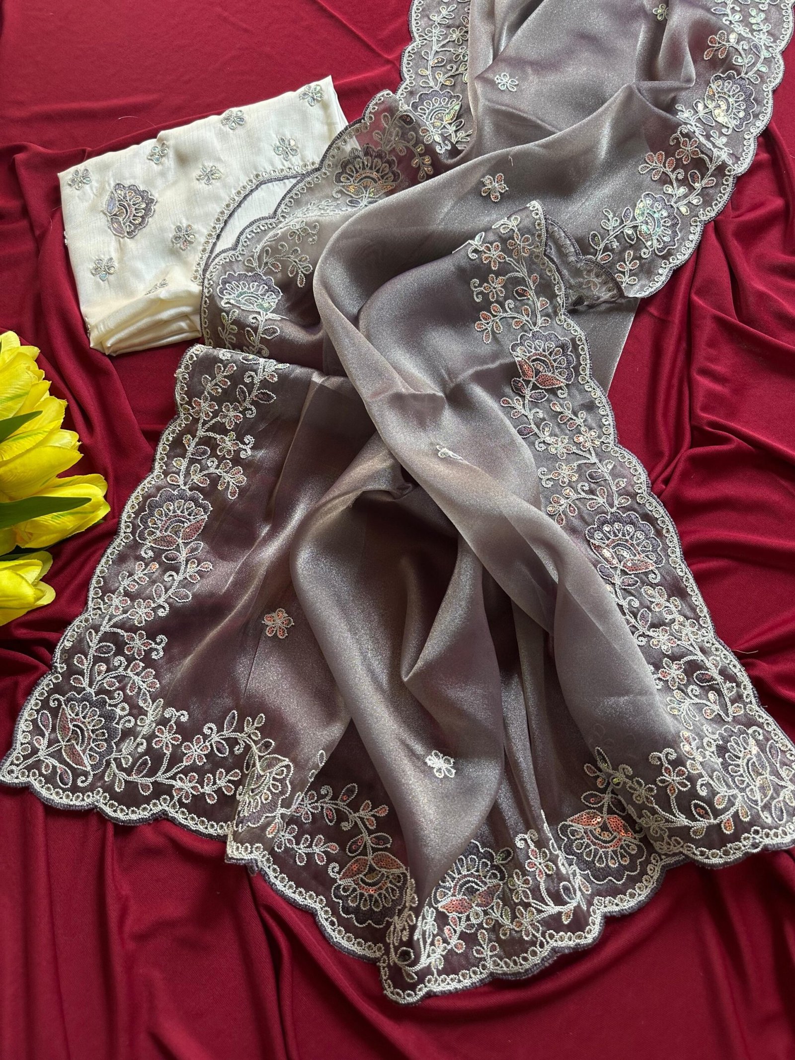 SHARJEENA - Shimmer tissue silk - Image 4