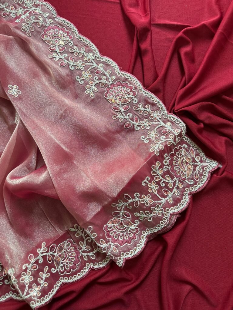 SHARJEENA - Shimmer tissue silk