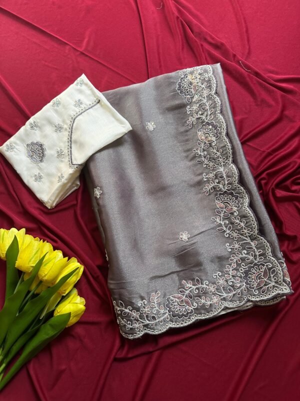 SHARJEENA - Shimmer tissue silk