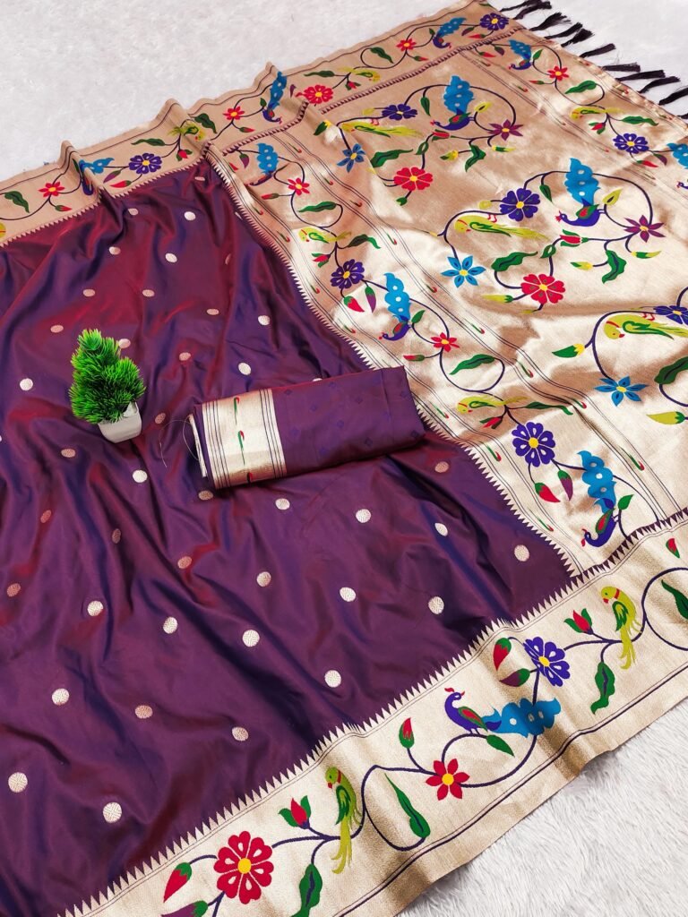 MEGHANA - Wine purple