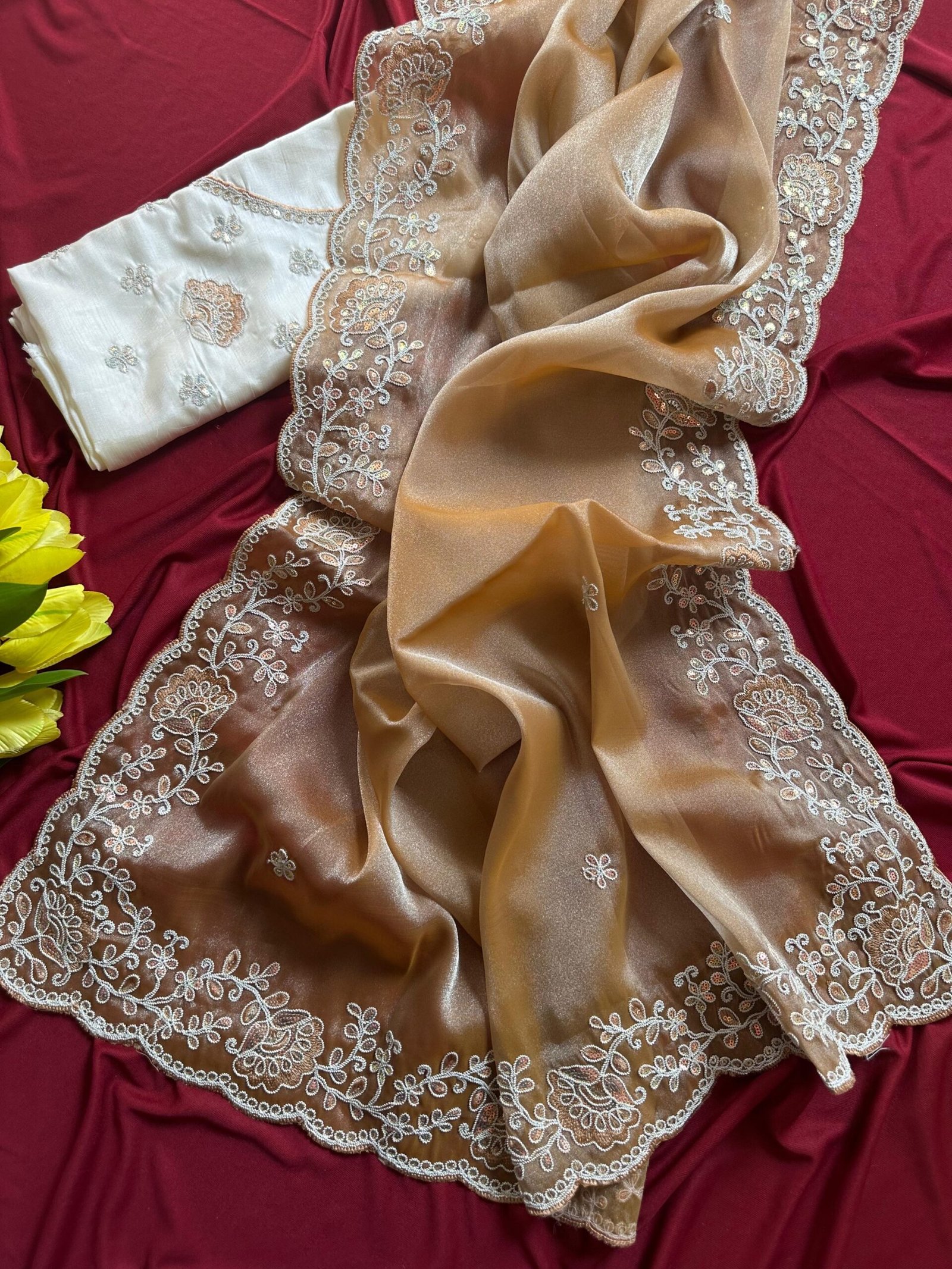 SHARJEENA - Shimmer tissue silk - Image 4