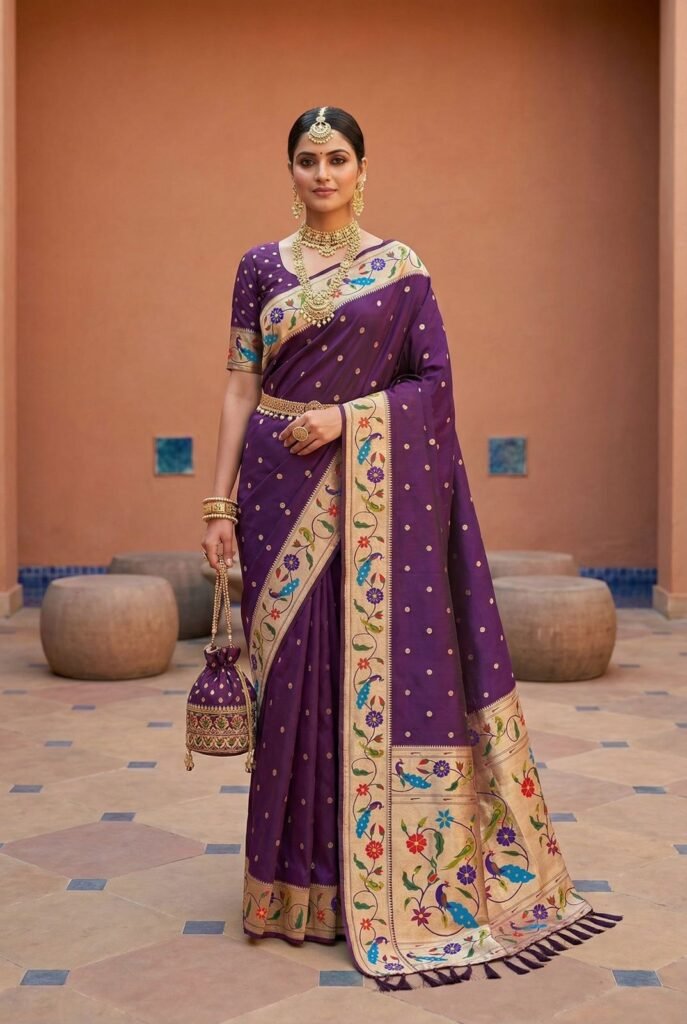 MEGHANA - Wine purple