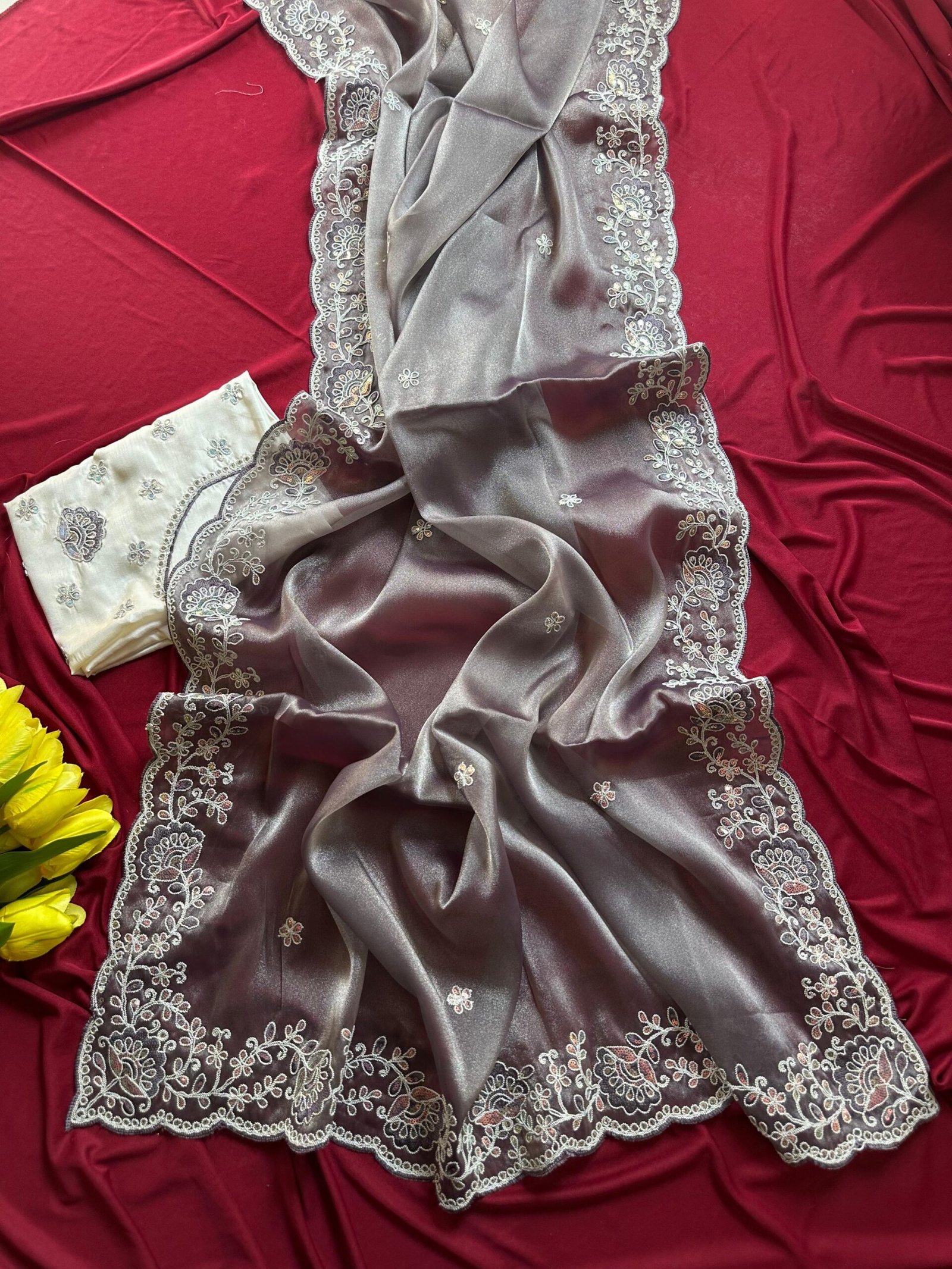 SHARJEENA - Shimmer tissue silk - Image 3