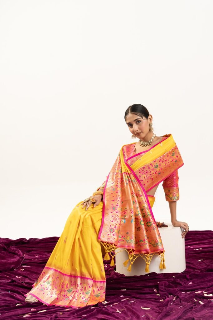 VAISHU - Banarasi Paithani Silk Saree