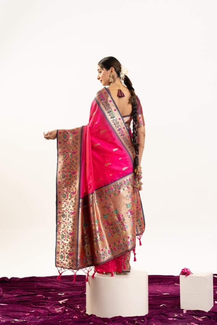 VAISHU - Banarasi Paithani Silk Saree - Image 20