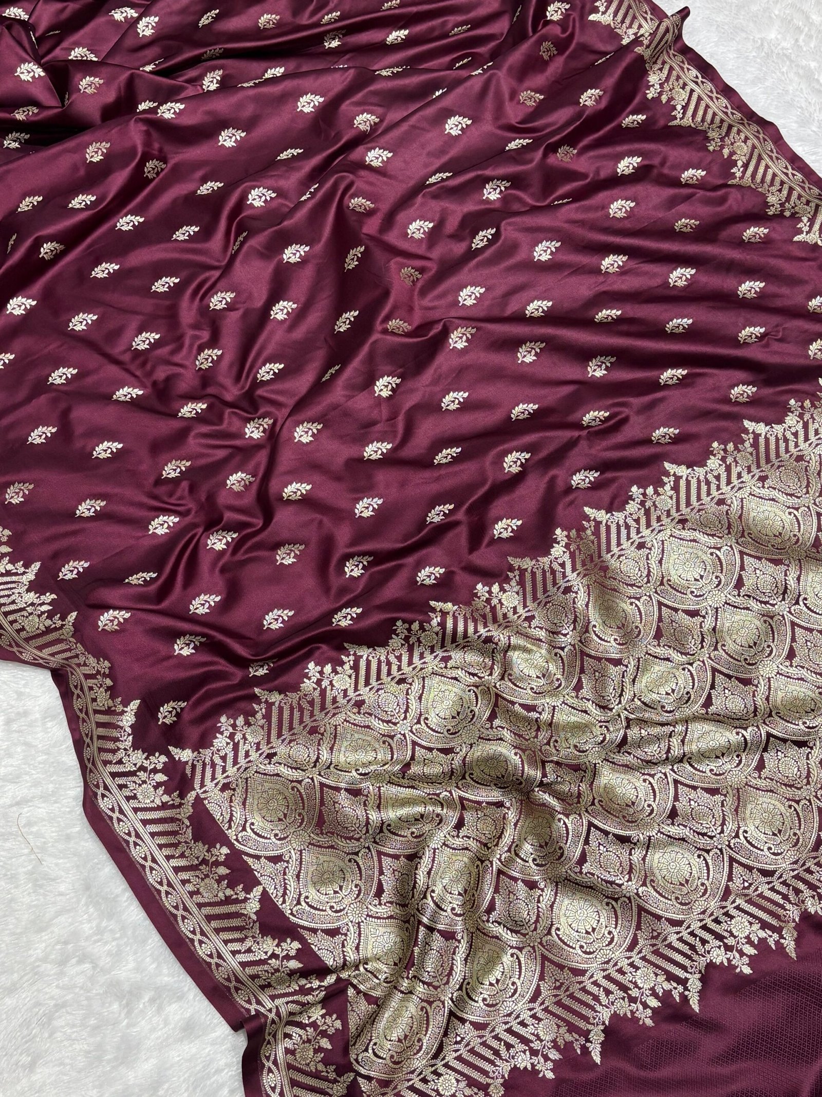 ZARVYA - Banarasi Mashru Katan Silk - Image 4