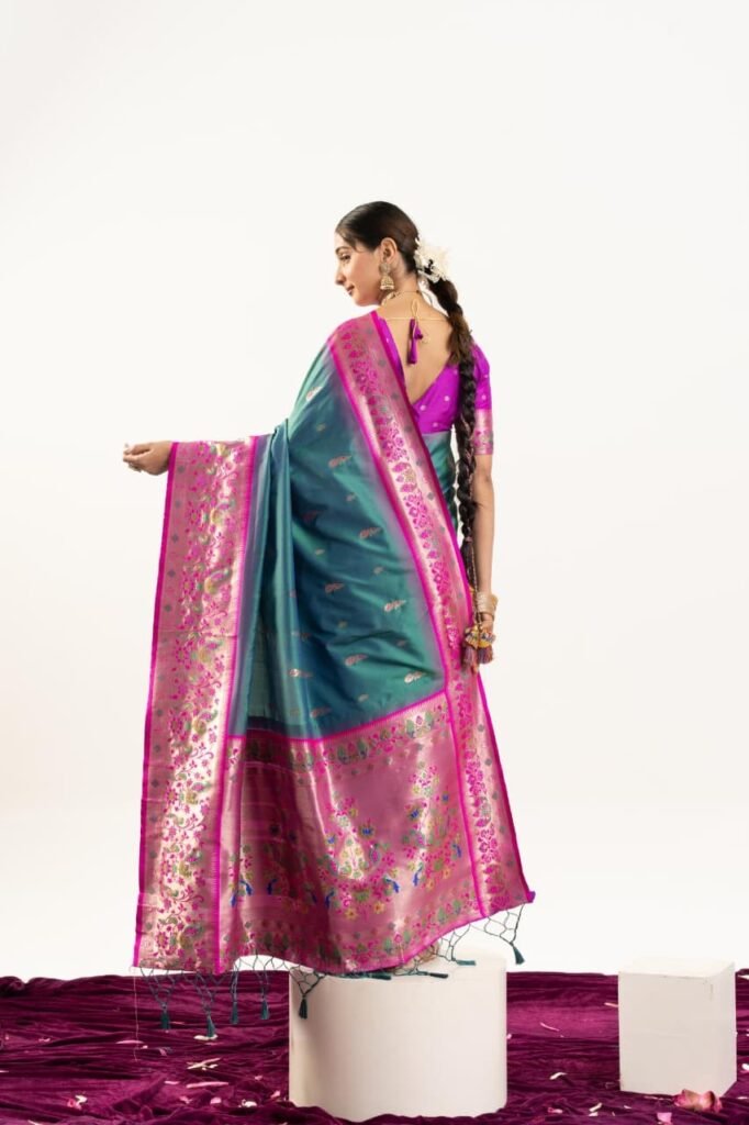 VAISHU - Banarasi Paithani Silk Saree
