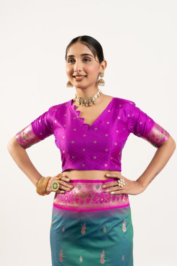 VAISHU - Banarasi Paithani Silk Saree - Image 22