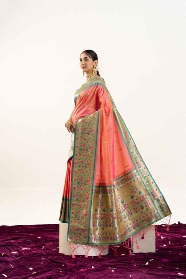 VAISHU - Banarasi Paithani Silk Saree - Image 3