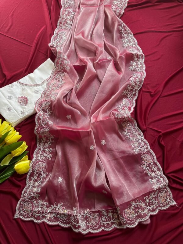 SHARJEENA - Shimmer tissue silk