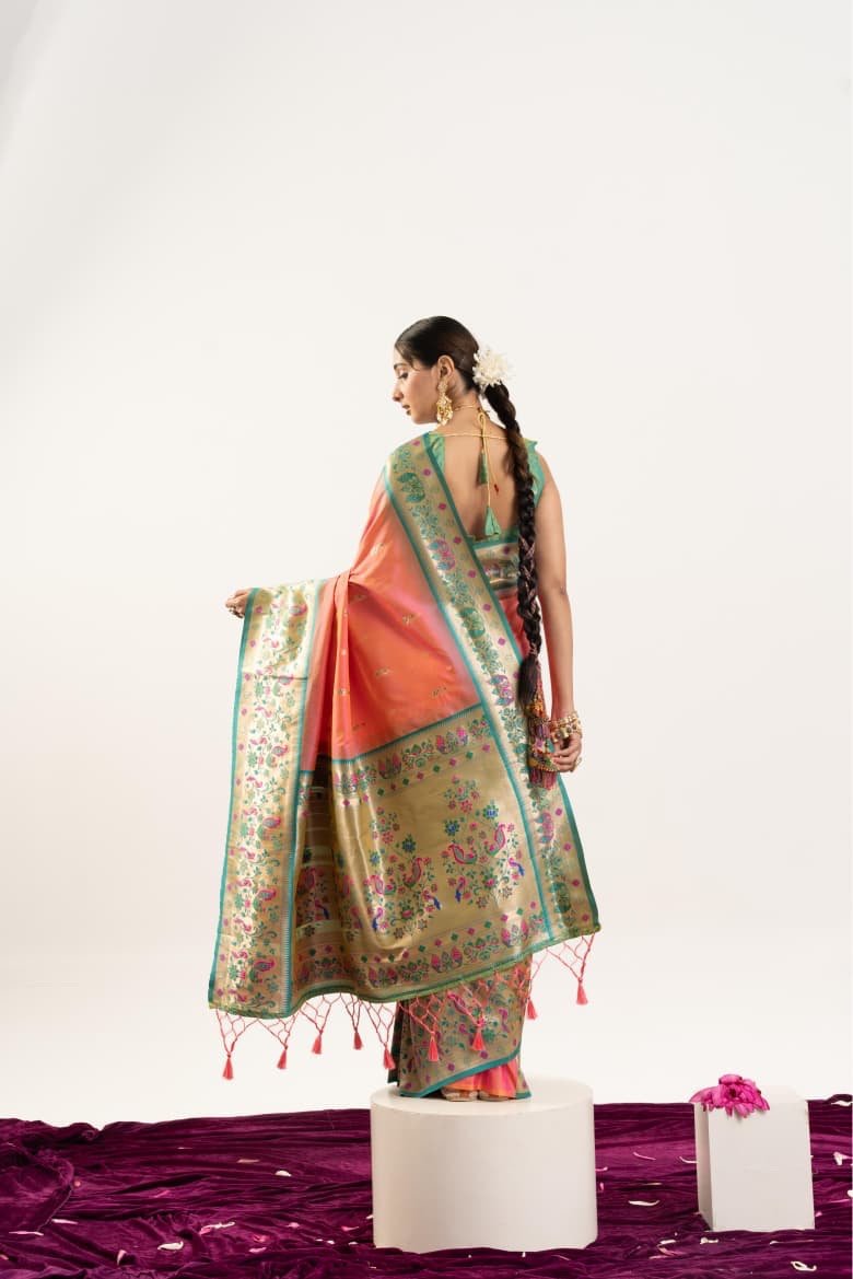 VAISHU - Banarasi Paithani Silk Saree - Image 18