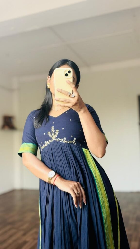 Ziya Mangalagiri handloom cotton kurti pant set
