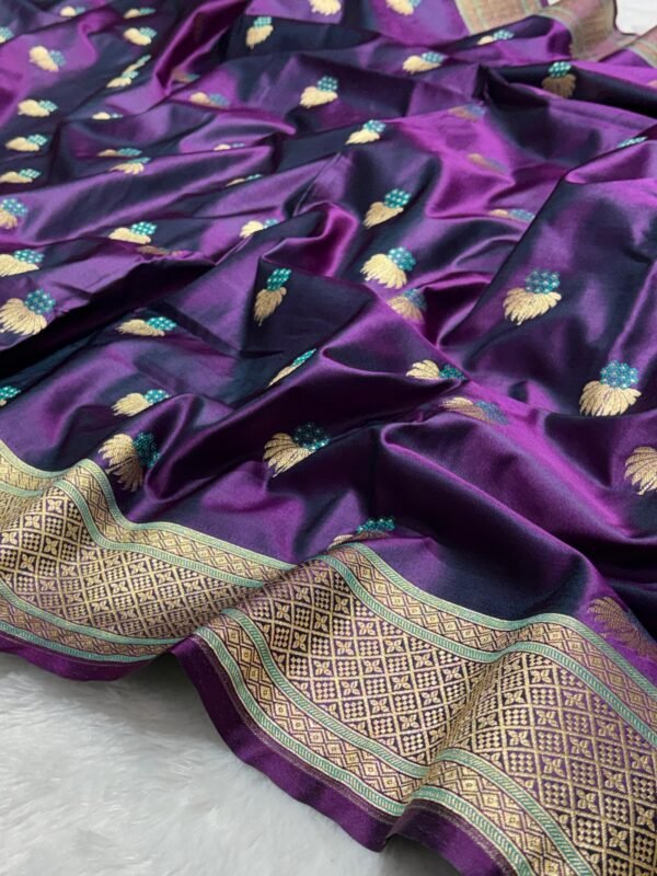 ZAARA - Banarasi Mashru Katan Silk - Image 3