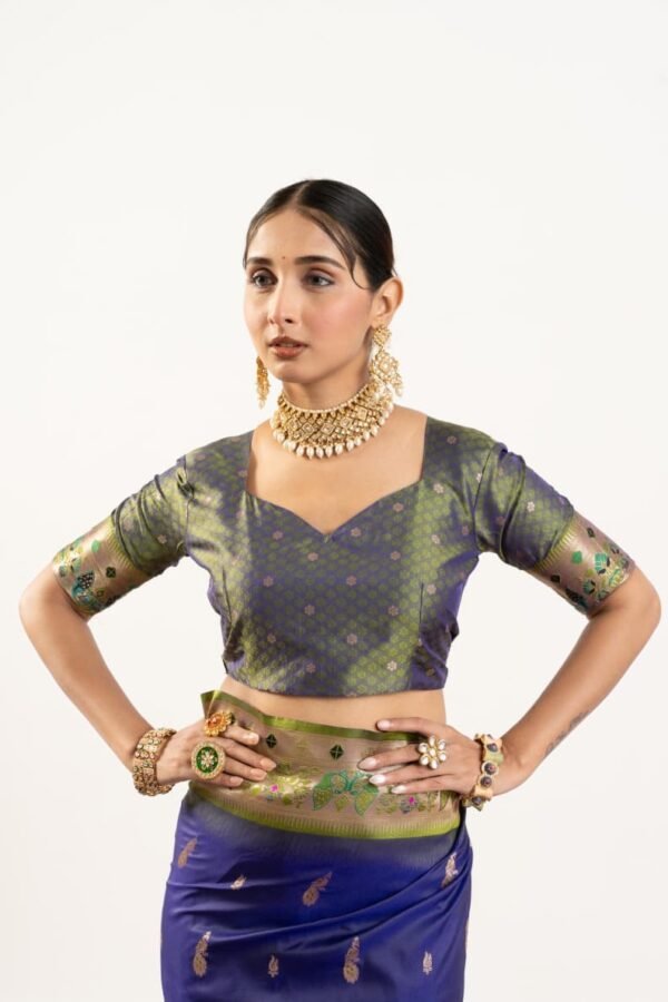 VAISHU - Banarasi Paithani Silk Saree - Image 13