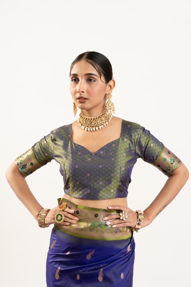 VAISHU - Banarasi Paithani Silk Saree - Image 13