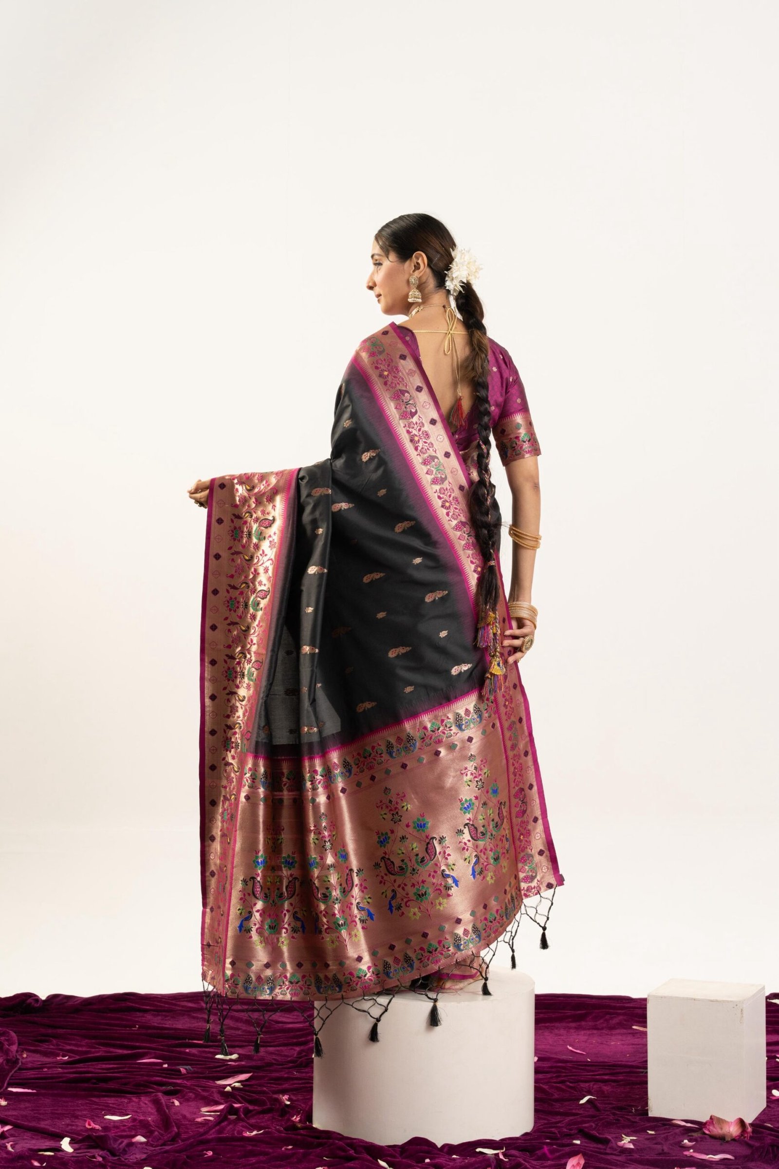 VAISHU - Banarasi Paithani Silk Saree - Image 28