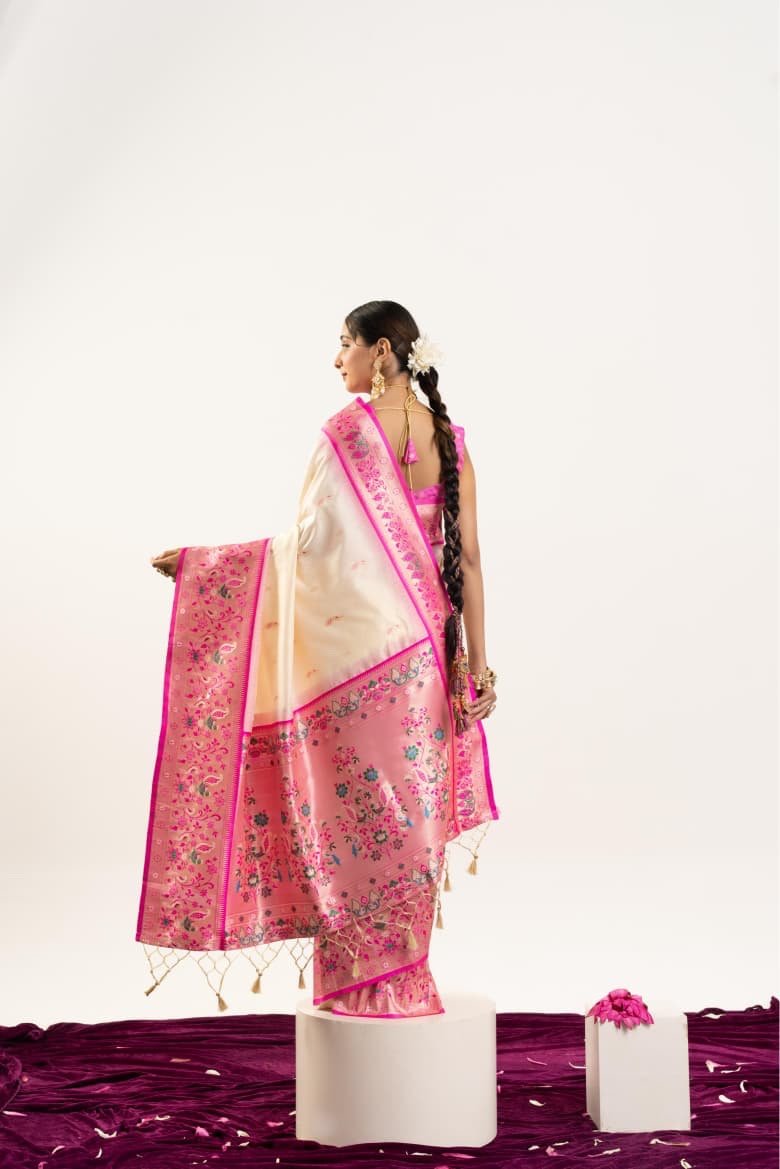 VAISHU - Banarasi Paithani Silk Saree - Image 1