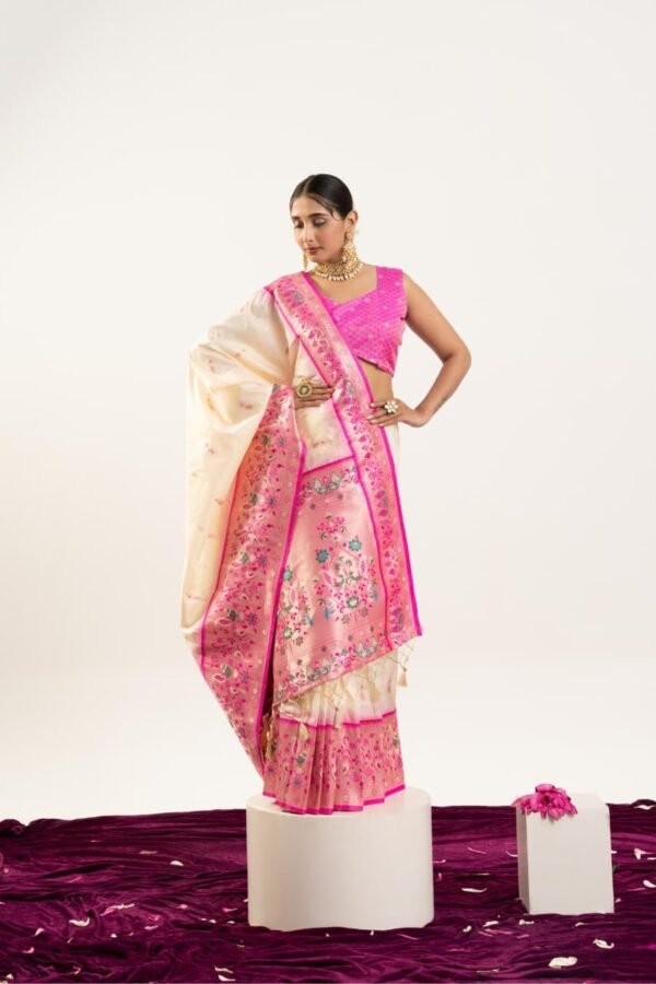 VAISHU - Banarasi Paithani Silk Saree - Image 19