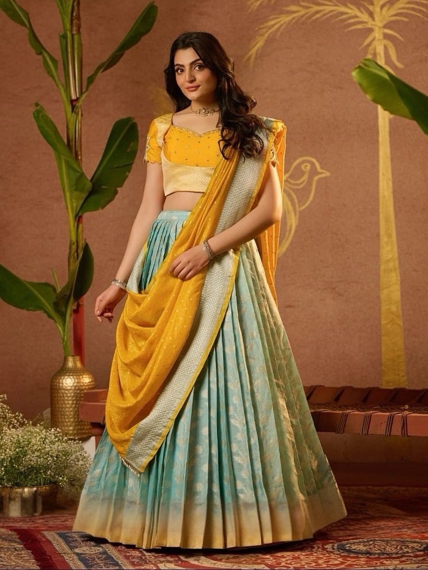Banupriya kota zari silk lehenga set - Image 1
