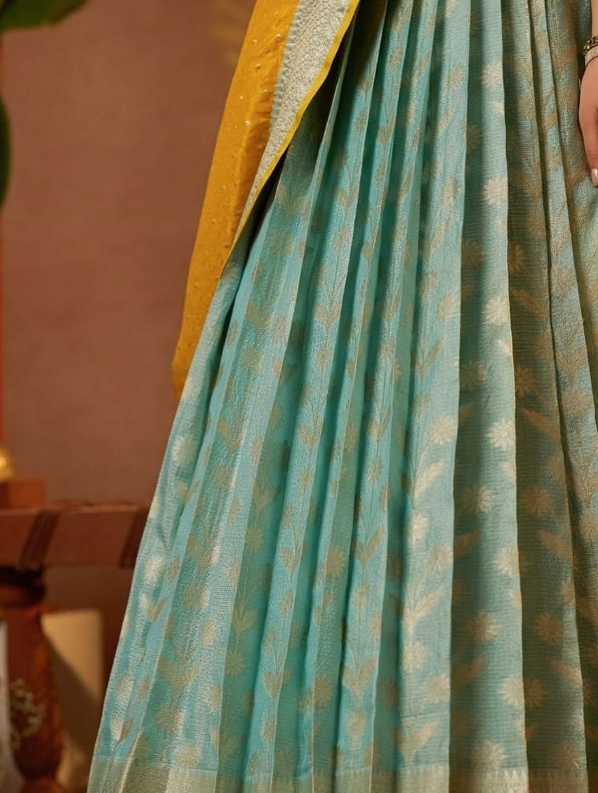 Banupriya kota zari silk lehenga set - Image 3