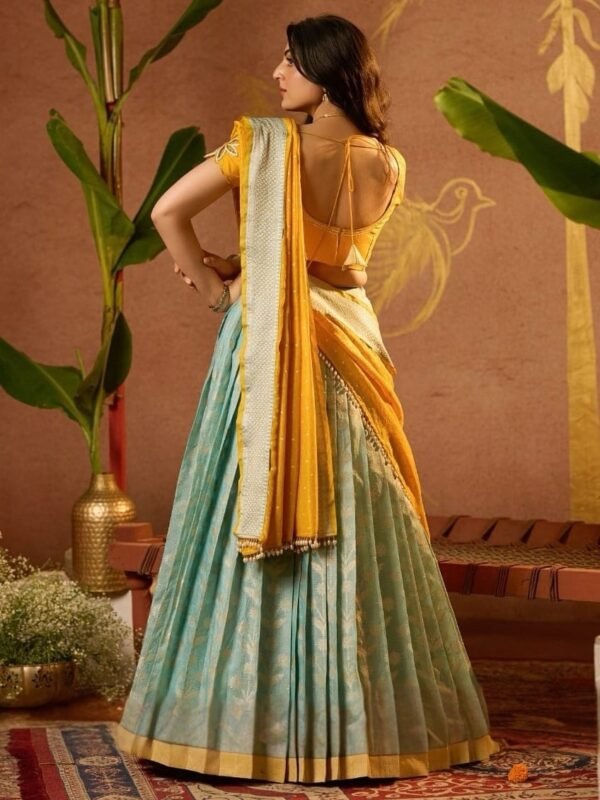Banupriya kota zari silk lehenga set - Image 6