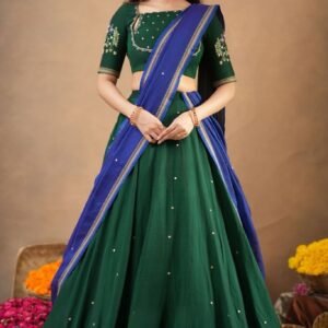 Ahrana 2-In-1 Cotton Half Saree