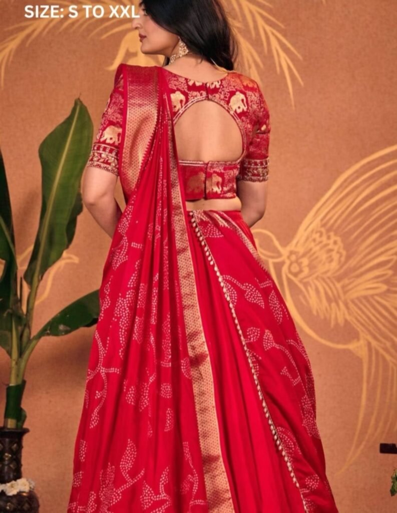 MANGAI Bridal Red lehenga